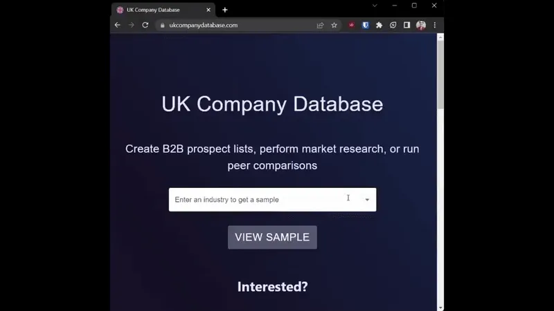 Landing page demo