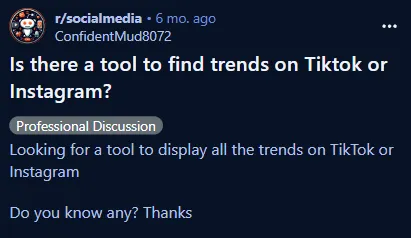 reddit post