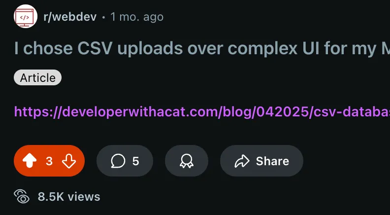 Reddit link post